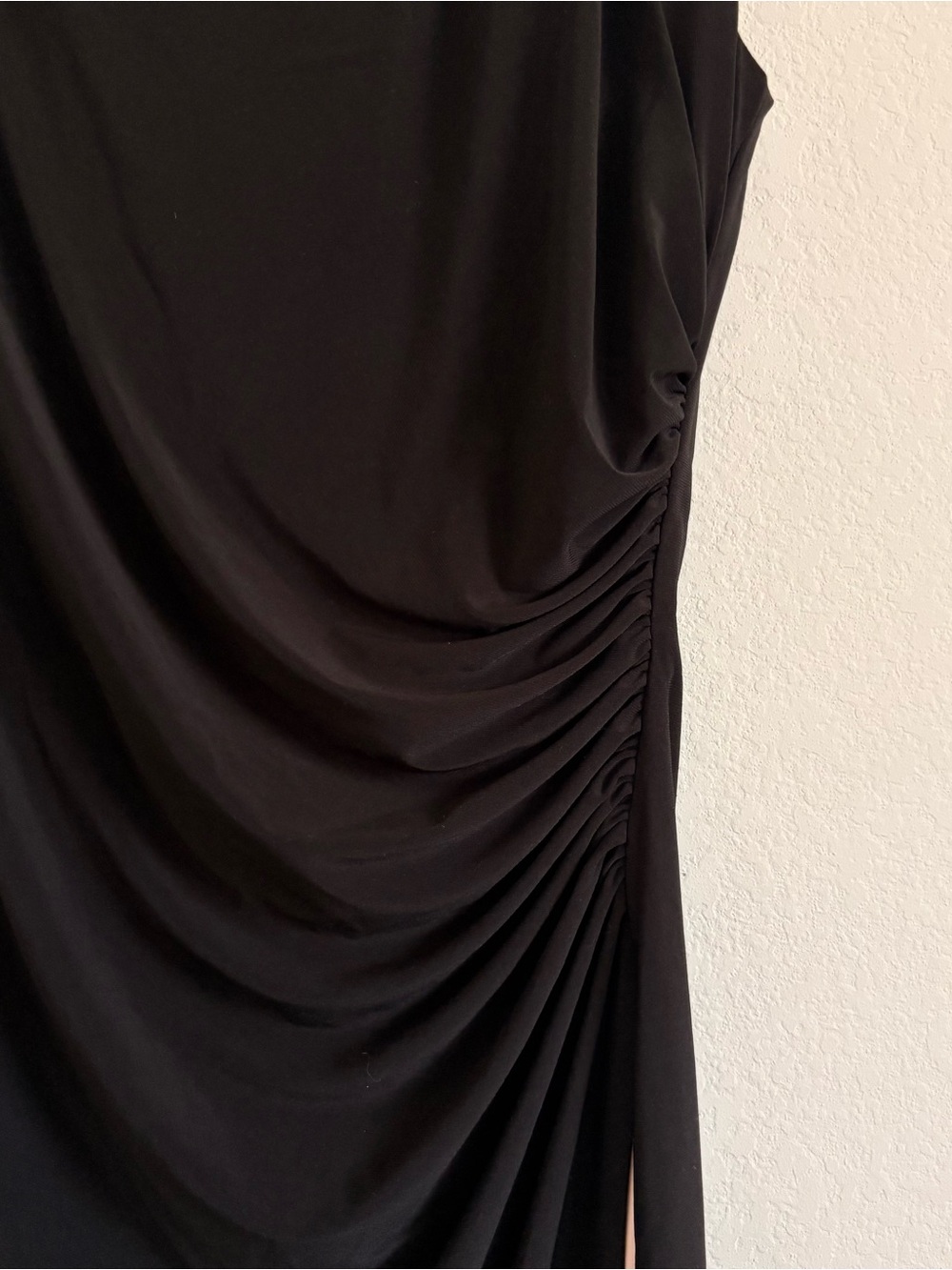 Lauren by Ralph Lauren Elegant Two-Tone Pink and Black Ruched Women’s Dress- 14 - Picture 3 of 8